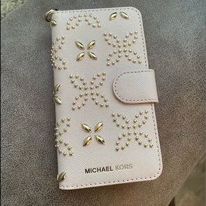 Michael Kors IPhone 6,, 7, or 8 phone case/ wallet